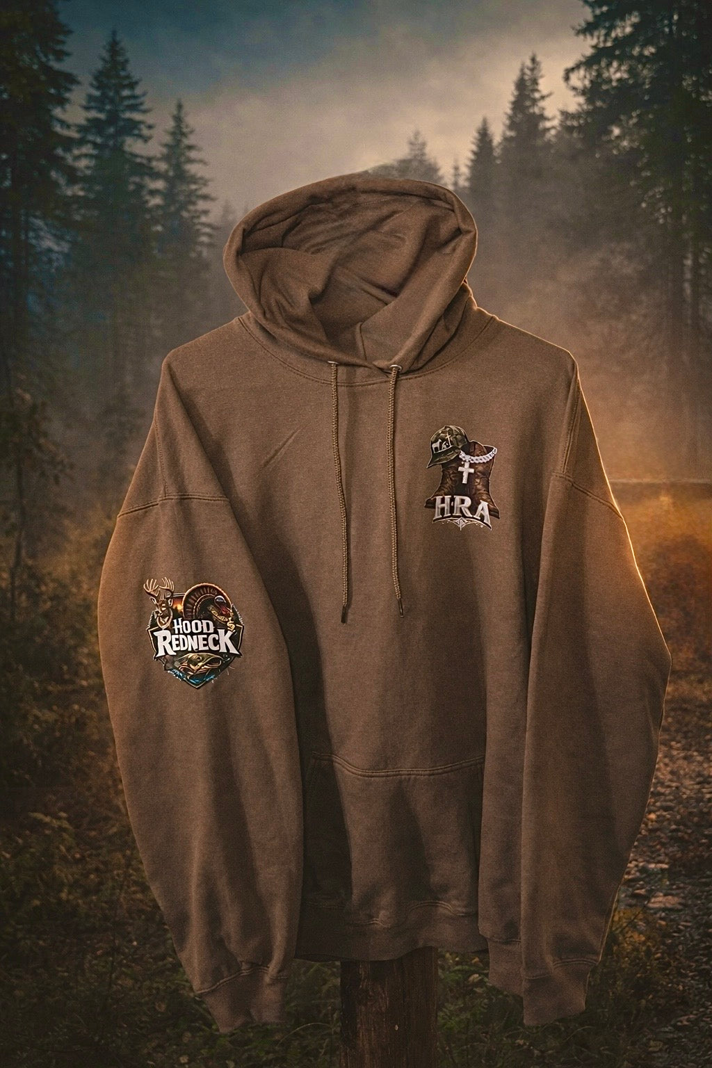 Woodland Brown HoodRedneck Hoodie