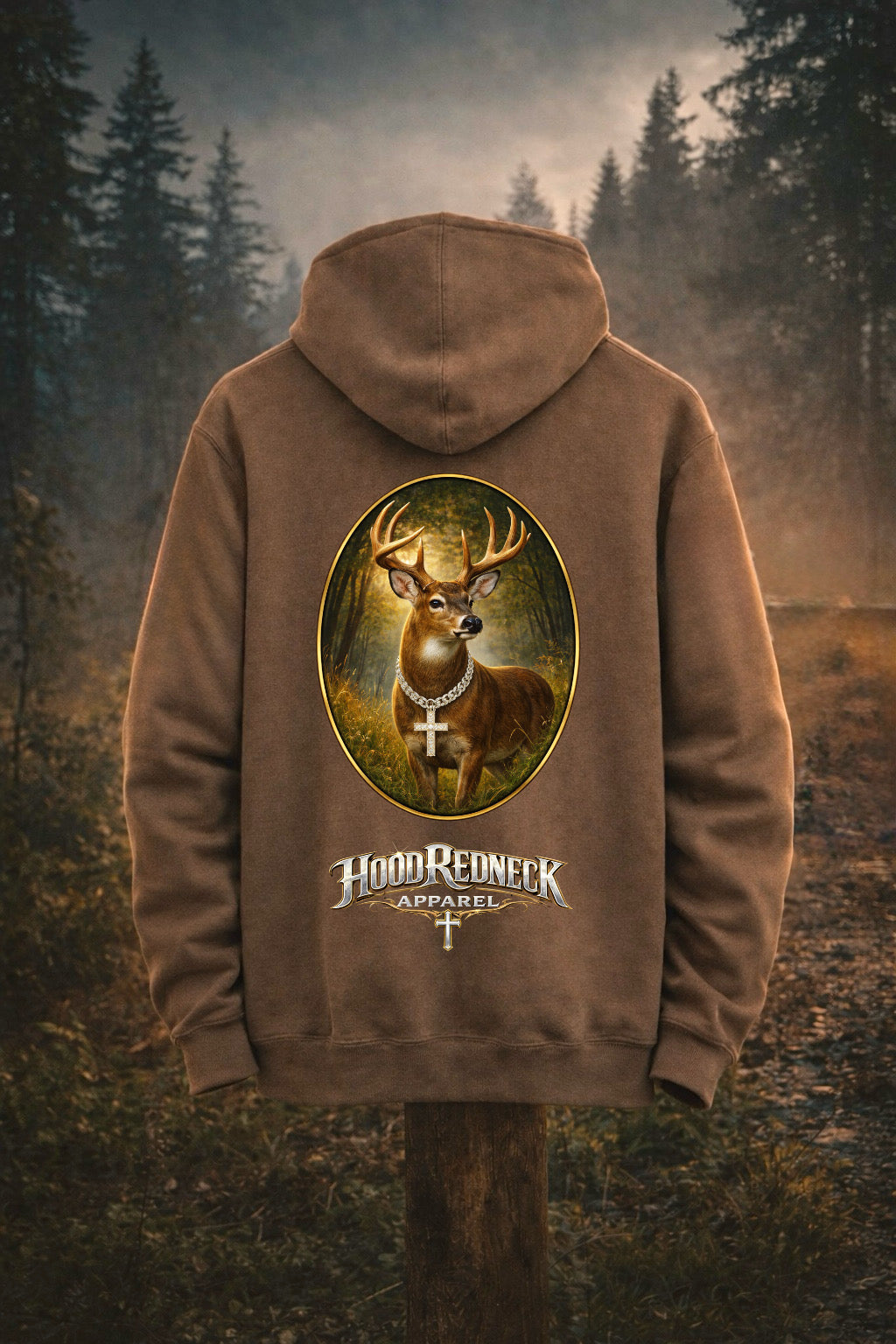 Woodland Brown HoodRedneck Hoodie
